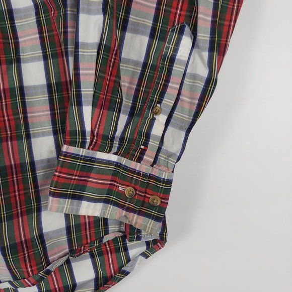 Tommy Hilfiger Plaid 80's 2 Ply Shirt large - Picture 3 of 10